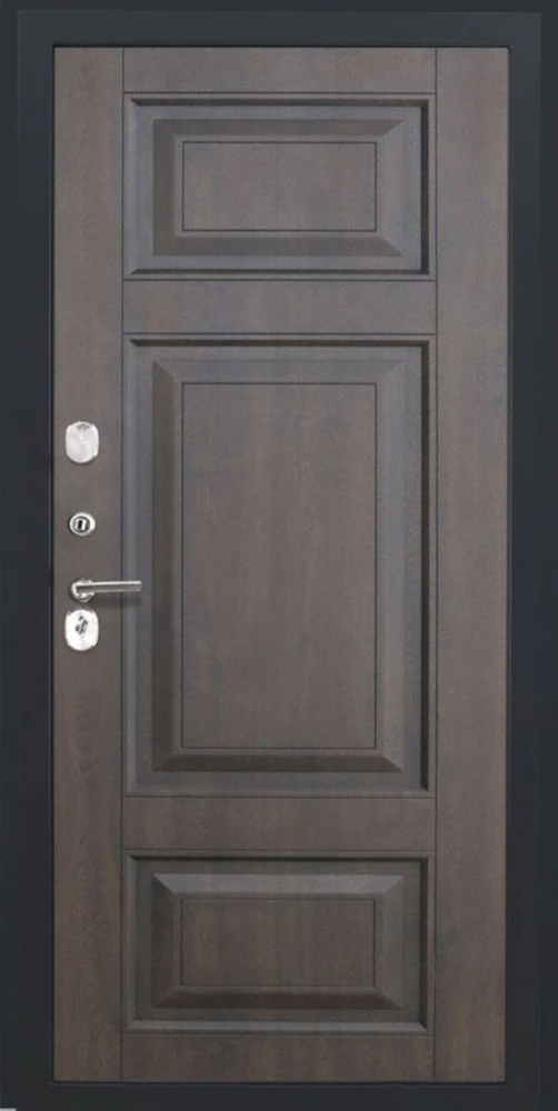 Входная дверь ДвериПРО Л-3б ФЛ-659 (12мм, Нуссбаум+черная патина винорит) DPRO227787 внутренняя сторона